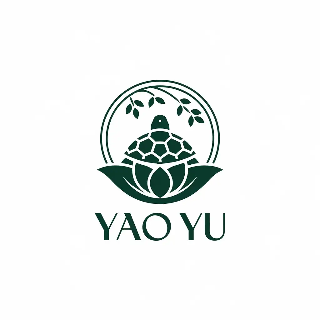 a vector logo design,with the text "yao yu", main symbol:Yaozu features,Moderate,be used in Beauty Spa industry,clear background