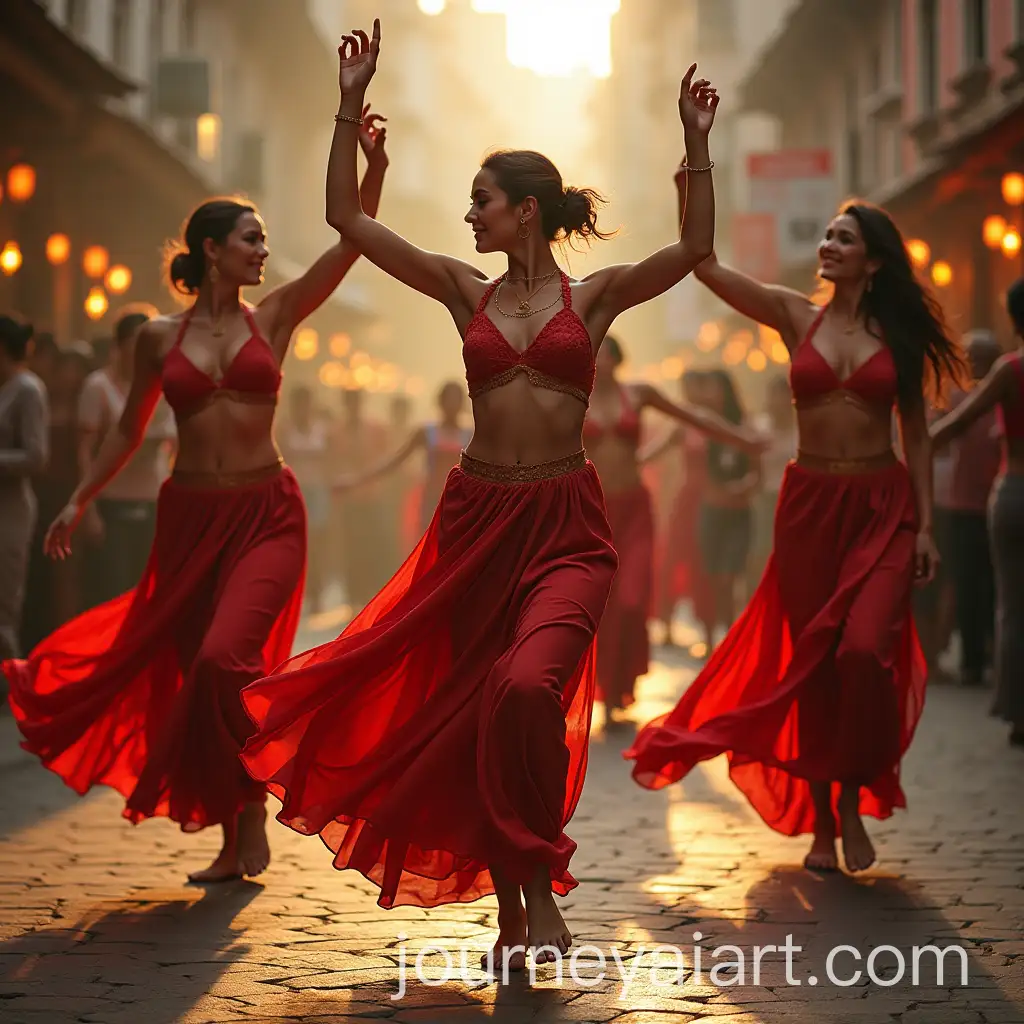 Graceful-Women-Dancing-in-Elegant-Attire