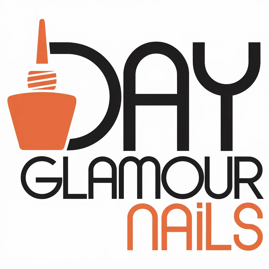 LOGO-Design-for-Day-Glamour-Nails-Elegant-Nail-Polish-Theme-on-Clear-Background