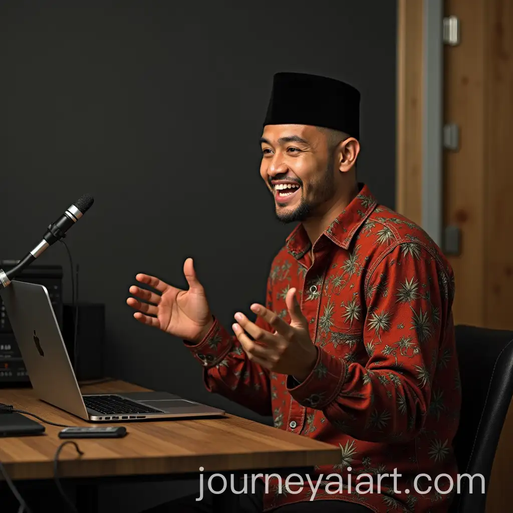 Person-Speaking-in-Indonesia-with-Natural-Background