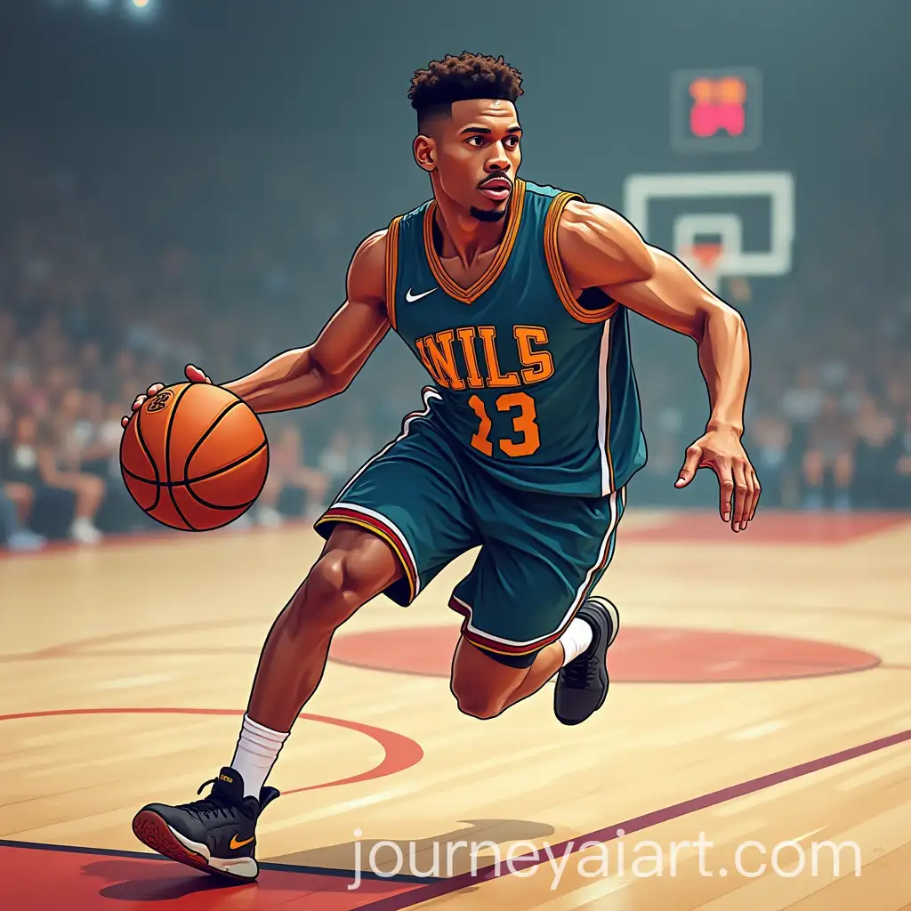 Dynamic-Basketball-Player-Dribbling-the-Ball-in-Action