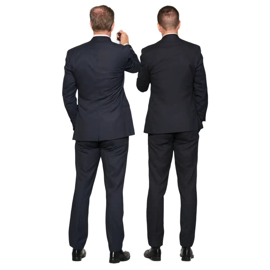 Turning-His-Back-on-Business-Men-A-HighQuality-PNG-Image-for-Professional-Use