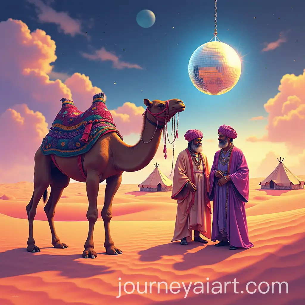 Surreal-Desert-Rave-with-Camel-and-Touaregs