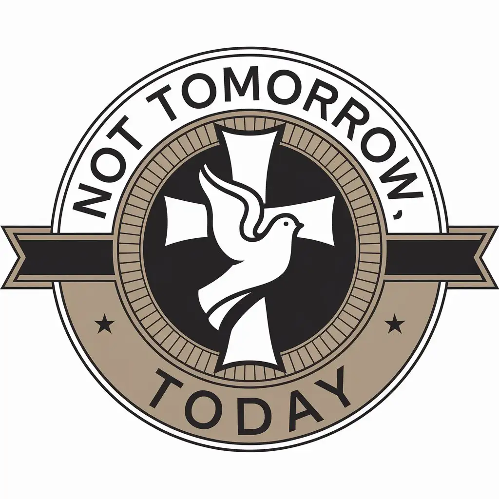 LOGO-Design-for-Not-Tomorrow-Today-Cross-Dove-Symbol-with-Tech-Industry-Appeal