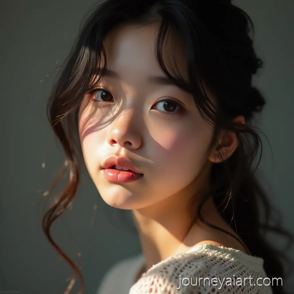 PortraitAI-Art-Prompt-Expansion-of-an-Asian-Girl-with-Refined-Freckles-and-Natural-Beauty