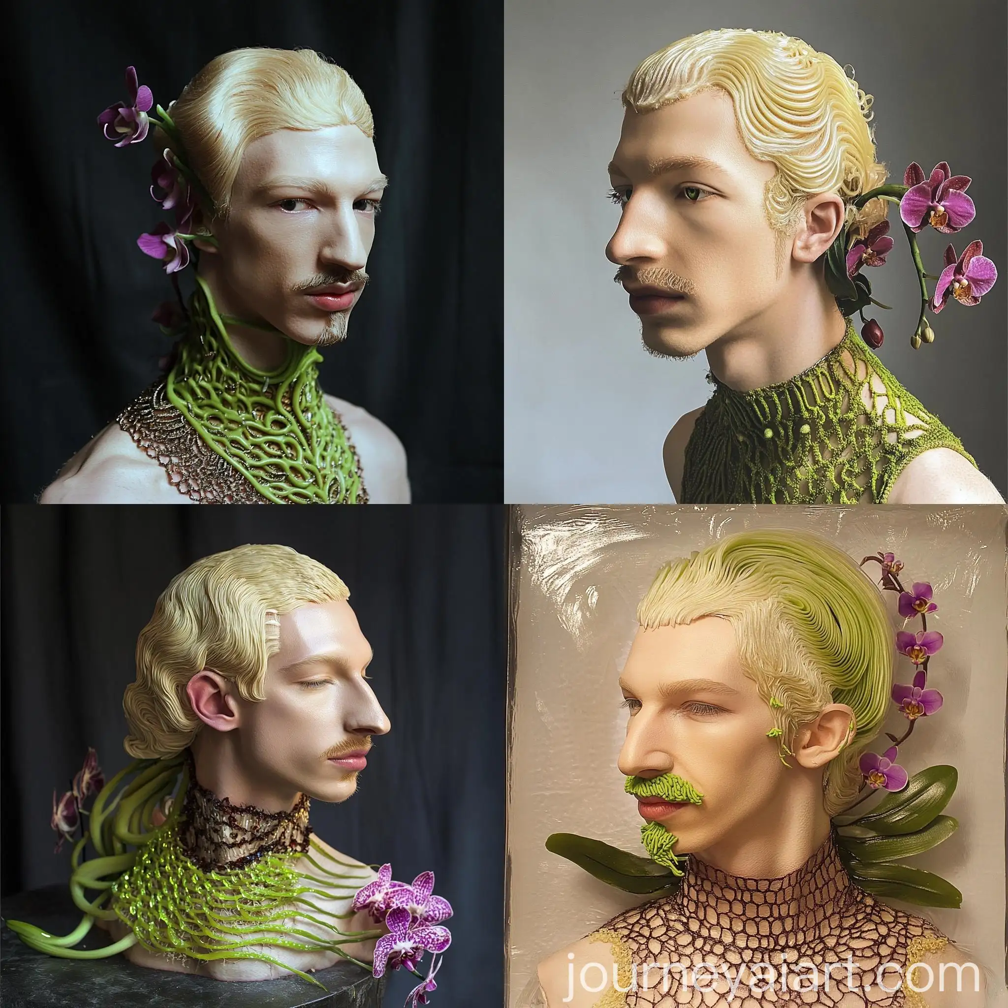 Unique-Fusion-Mans-Head-Made-of-Onion-and-Orchids