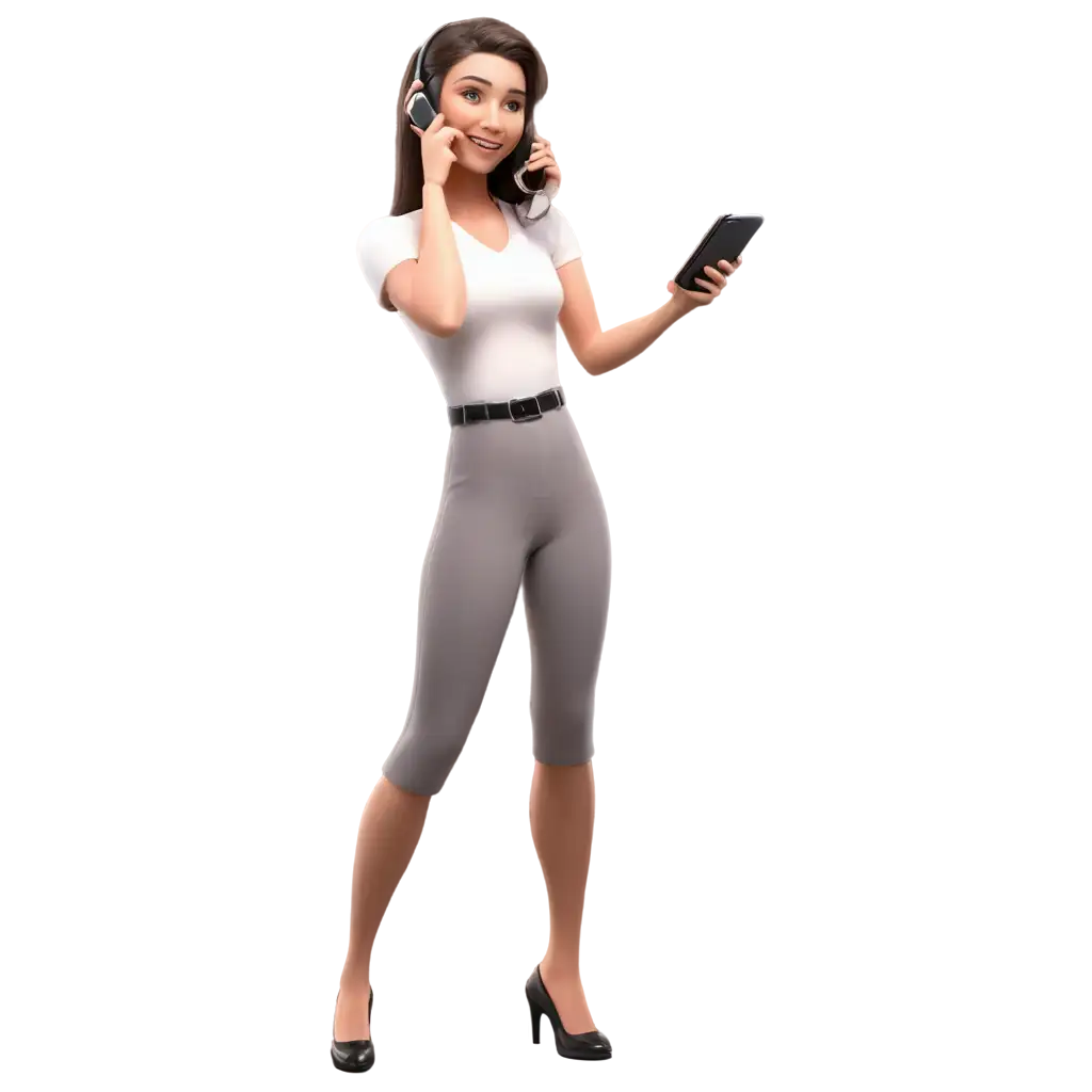 PNG-Image-Smiling-Woman-with-Telephone-in-3D