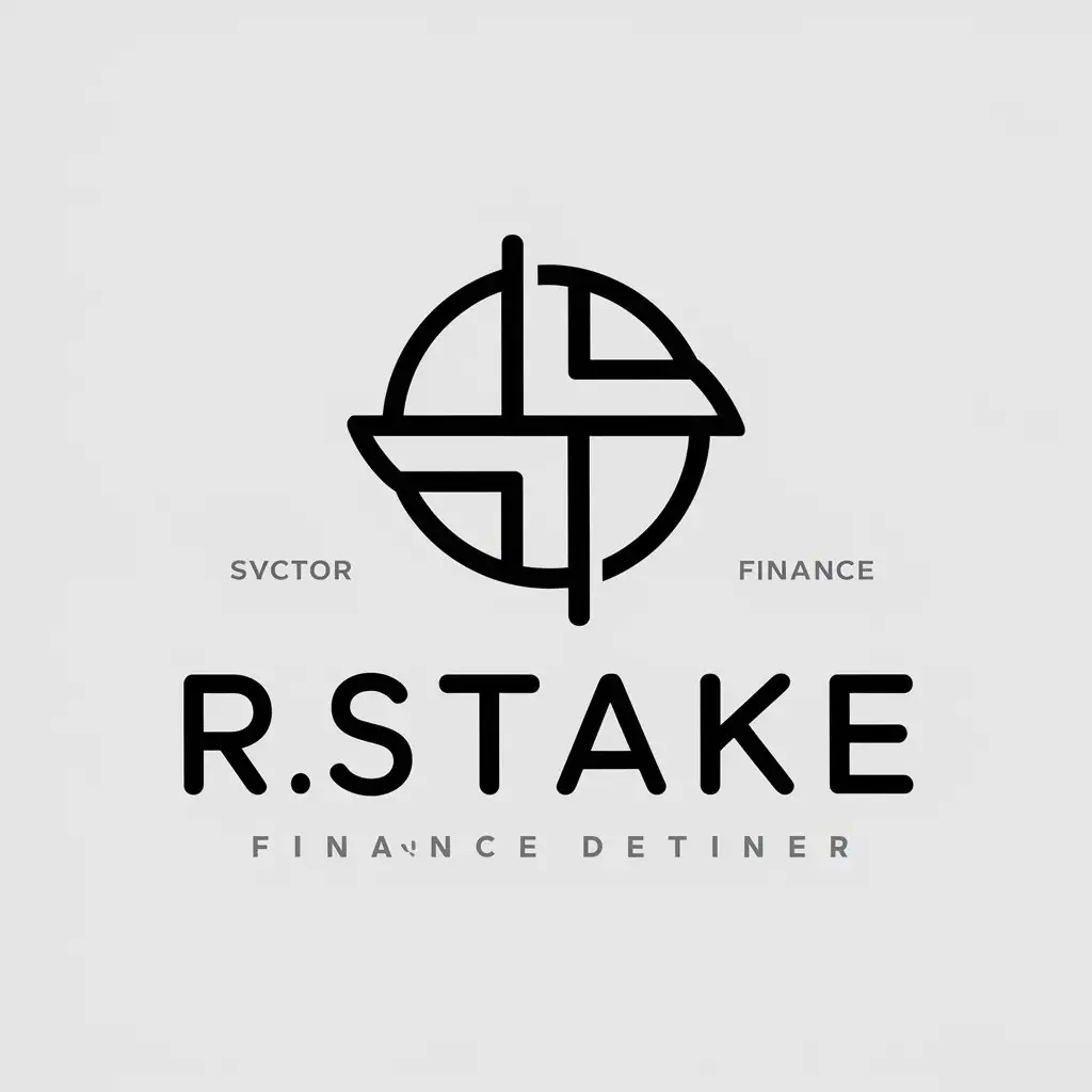 LOGO Design for RSTAKE Vector Logo with Clear Background for Finance Industry