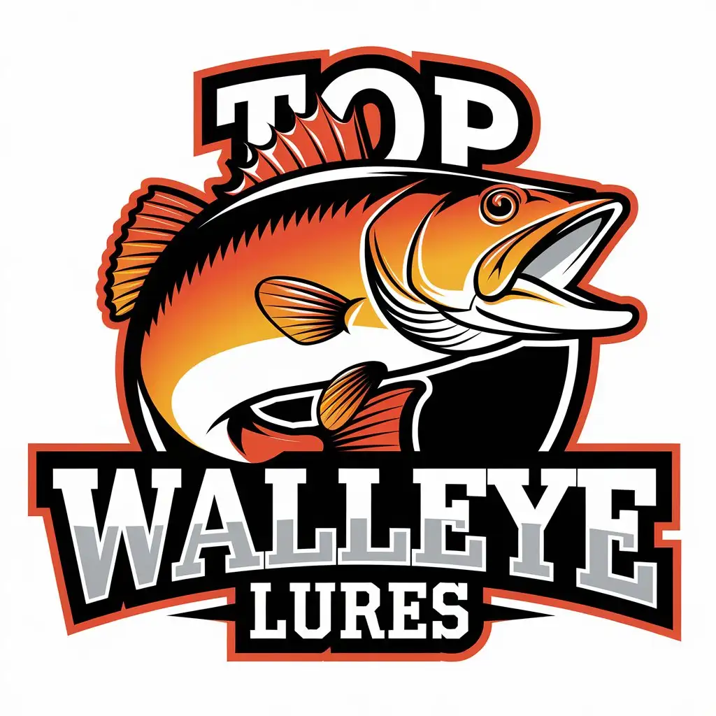 LOGO Design for Top Walleye Lures Walleye Symbol with Clean and Modern Style