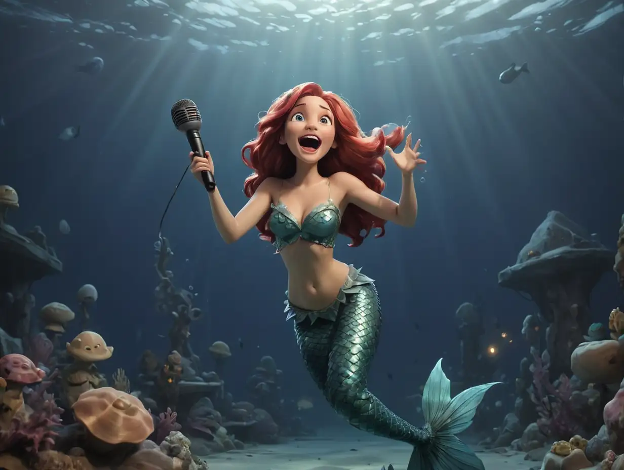 Underwater-Mermaid-Singing-with-Spooky-Atmosphere