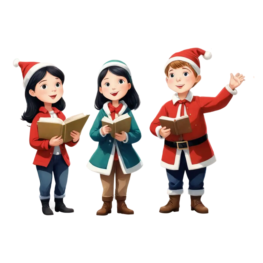 Cartoon-Carolers-in-the-Yard-PNG-Festive-Holiday-Cheer-in-HighQuality-Format