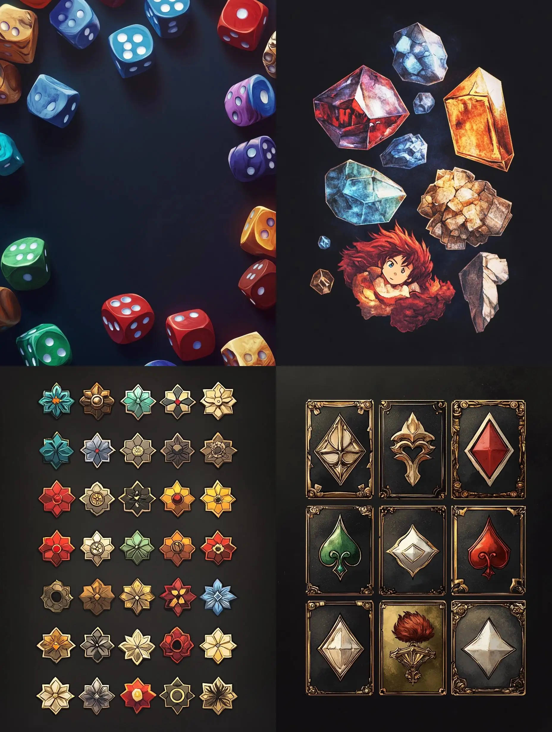 Vibrant-Metal-Color-Arrangement-on-Dark-Gradient-Background