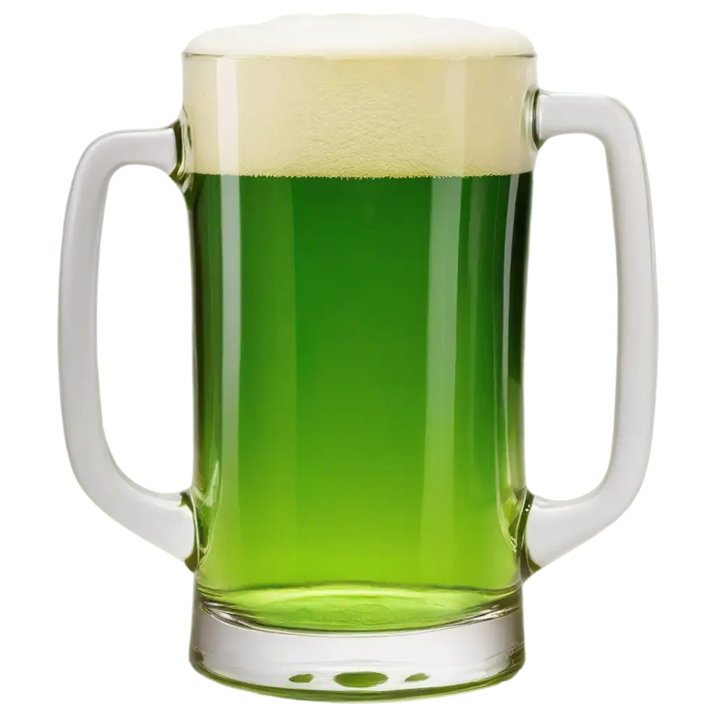 HighQuality-PNG-Image-of-a-Glass-Beer-Mug-with-Vibrant-Green-Beer-and-Frothy-Foam