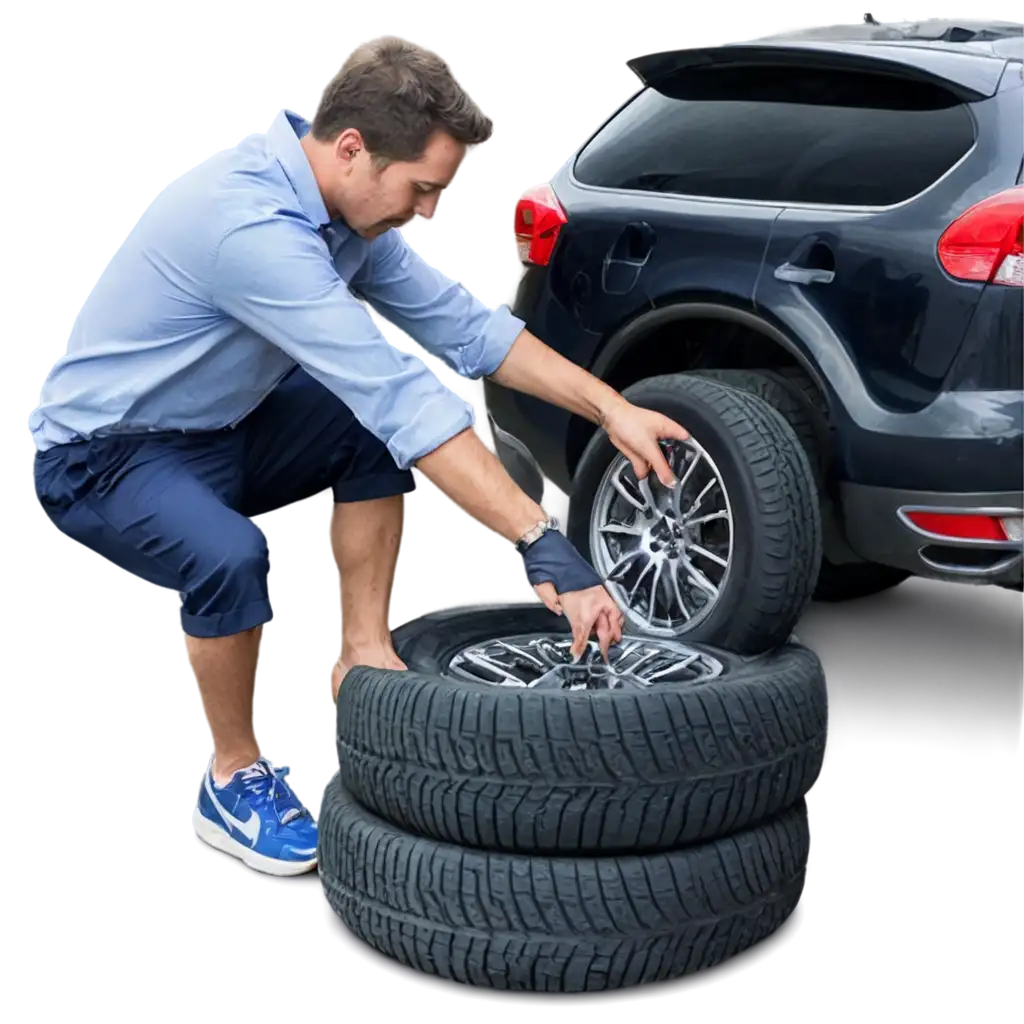 HighQuality-PNG-Image-A-Man-Changing-Tires-of-a-Car