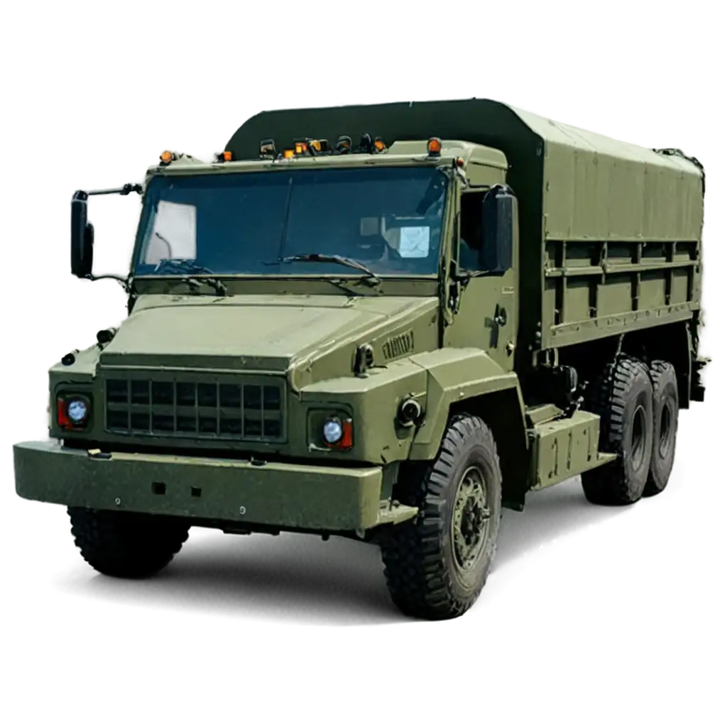 HighQuality-Army-Truck-PNG-Image-Detailed-Artistic-Representation