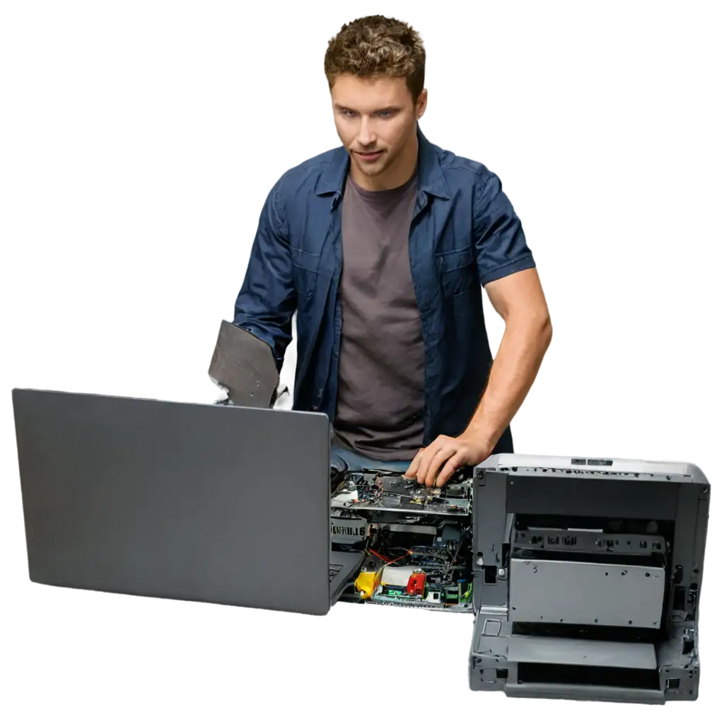 Professional-Computer-Repairer-PNG-Image-AIGenerated-Illustration