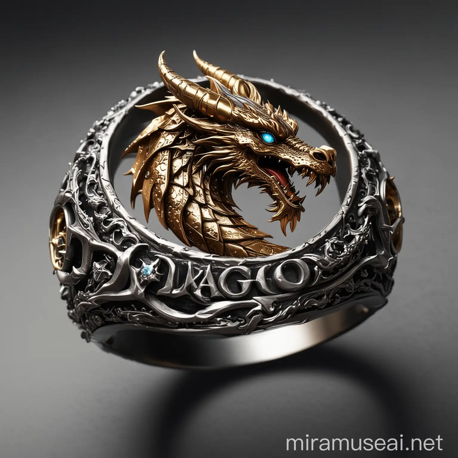 Mystical Dragon Ring Logo for Website