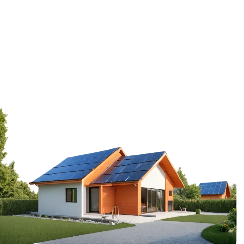 Modern-House-with-Solar-Panels-on-Roof-PNG-for-Sustainable-Architecture-EcoFriendly-Designs