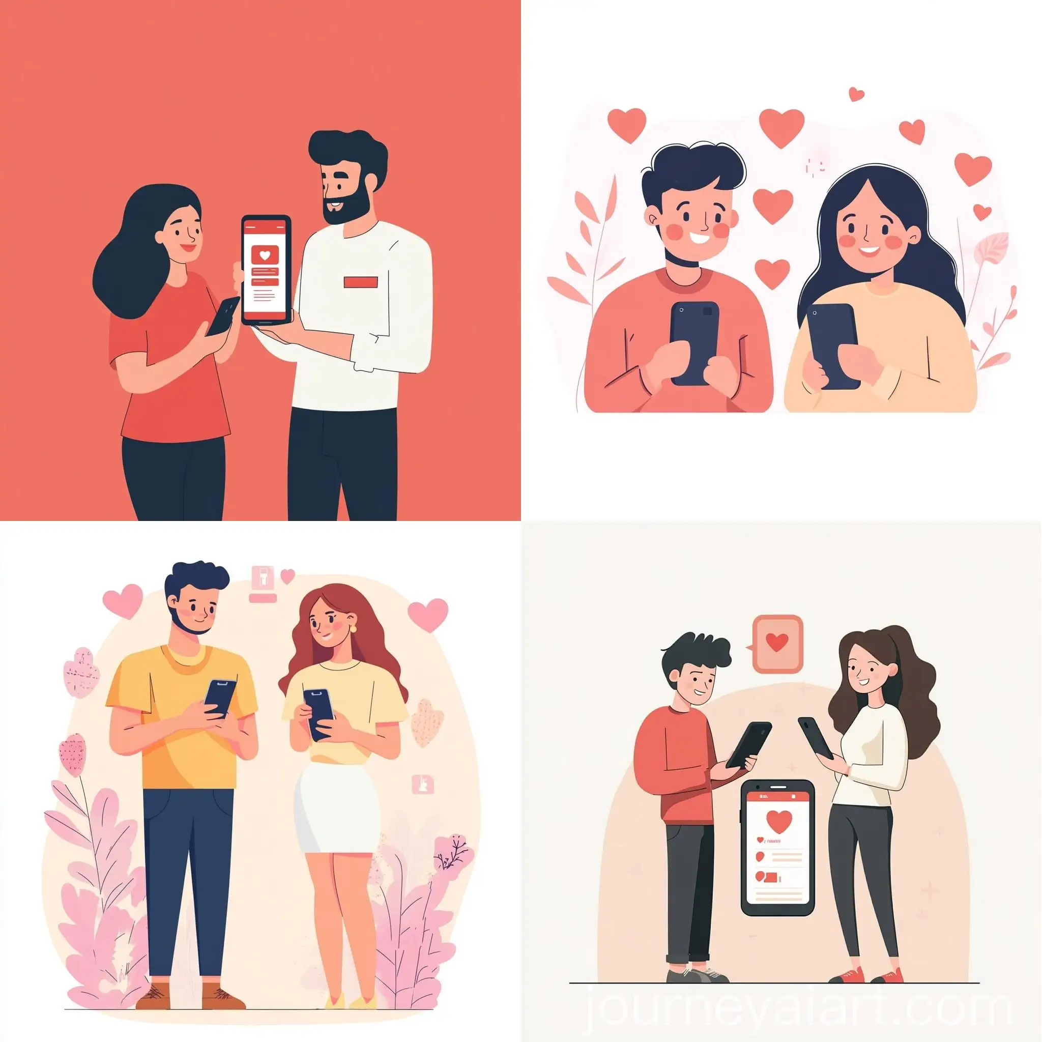 Man-and-Woman-Using-Dating-App-to-Find-Matches