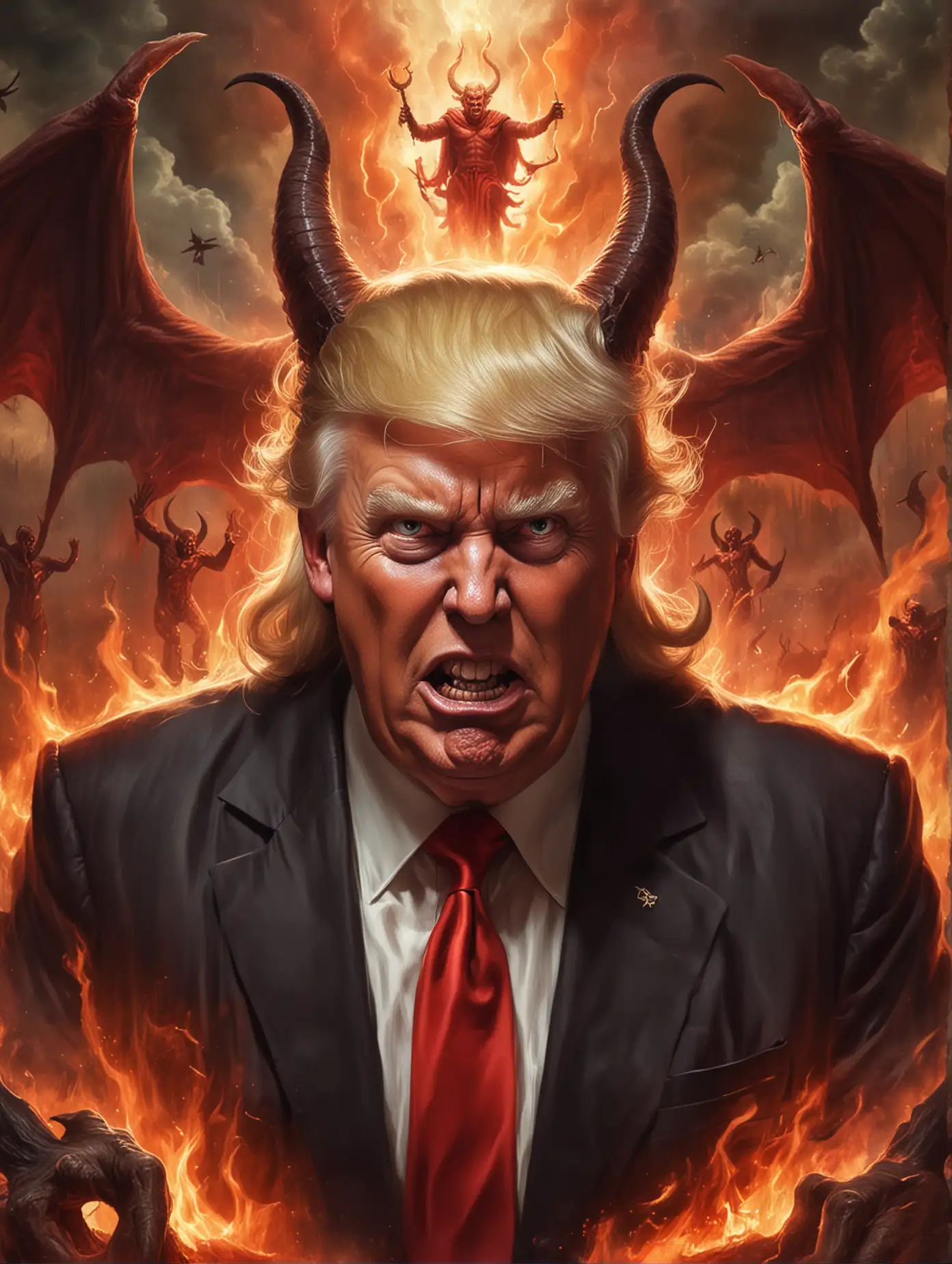 Donald Trump as Satan