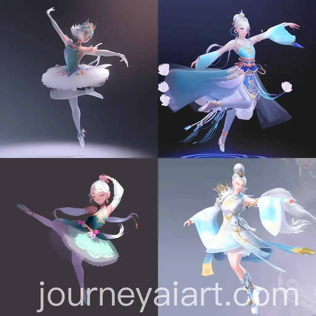 Elegant-ChineseInspired-Ballet-Costume-for-WhiteHaired-Woman