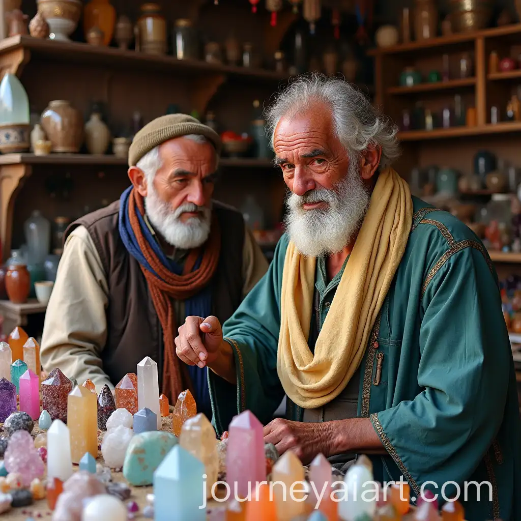 Colorful-Crystal-Shop-with-the-Crystal-Merchant-and-Santiago