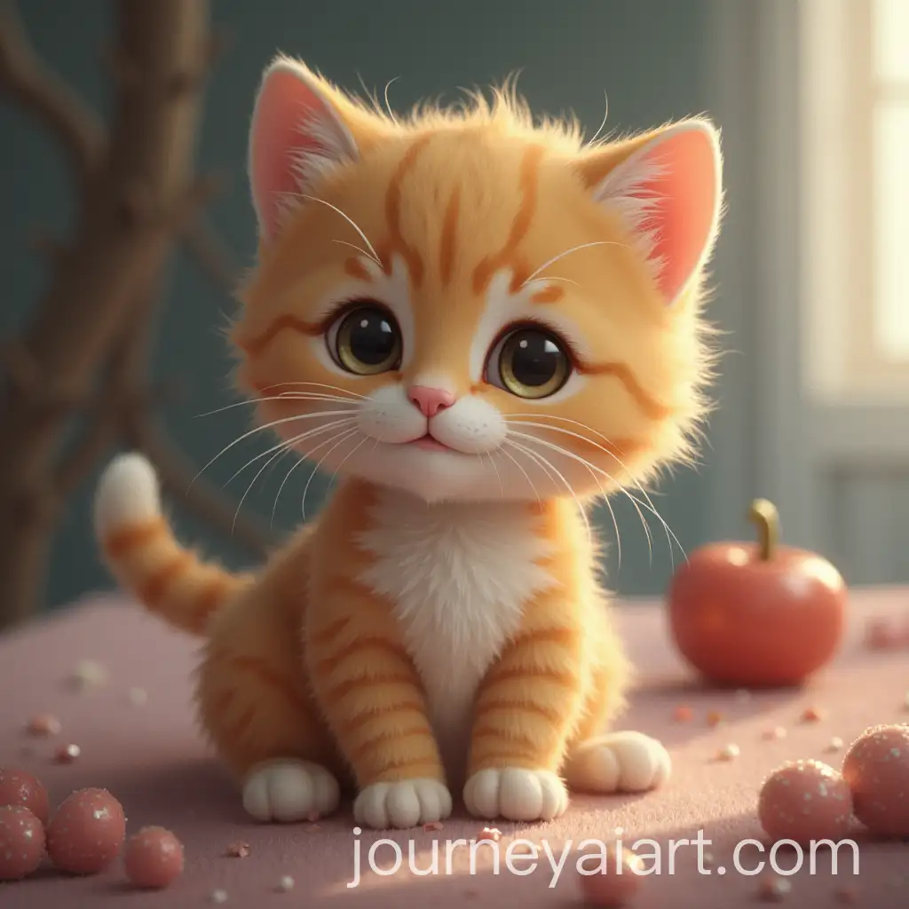 Adorable-Kitty-with-Playful-Expression-in-a-Cozy-Setting