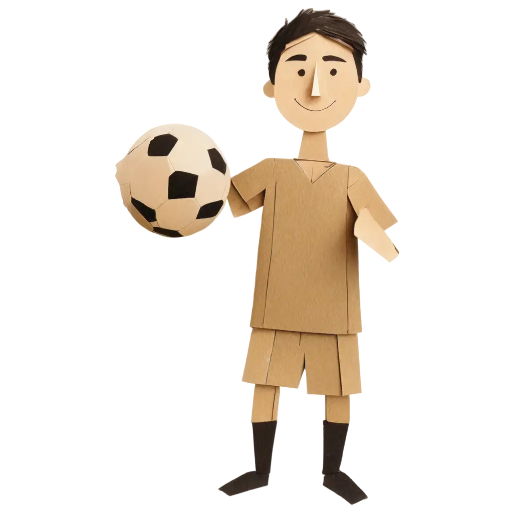 Cardboard-Animation-Soccer-PNG-Creative-and-Dynamic-Image-Concept