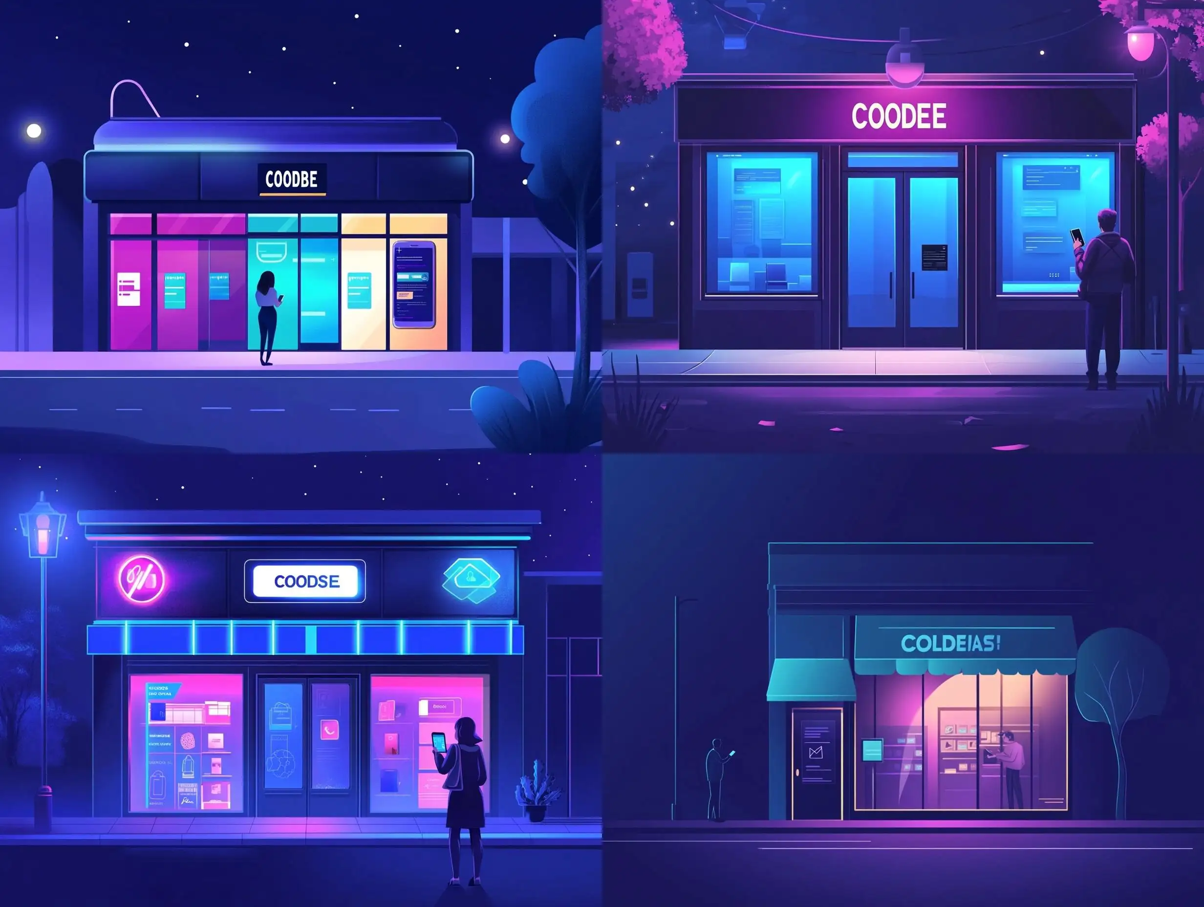 Business-Owner-Closing-Store-at-Night-with-Active-Online-Orders