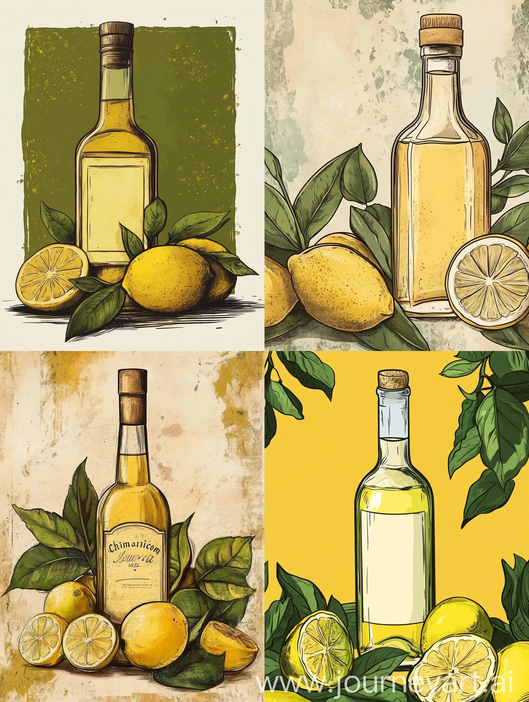 Homemade-Limoncello-Label-Design-with-Fresh-Lemons-and-Elegant-Typography