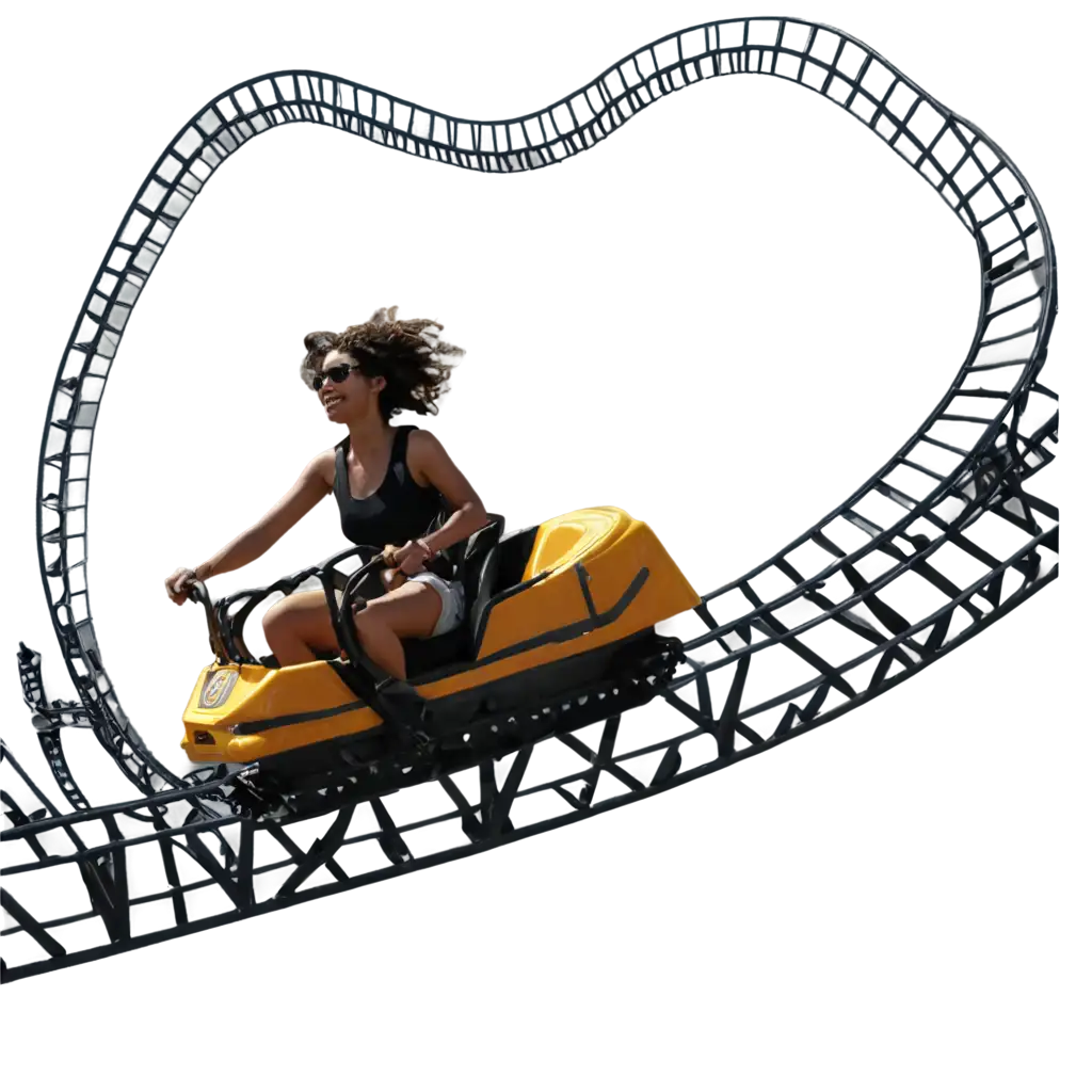 a person enjoying rollercoaster