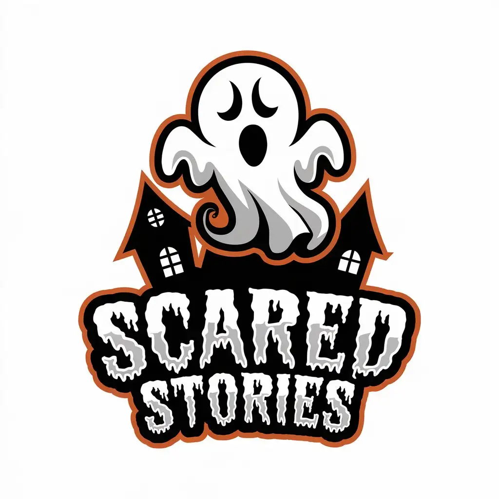 LOGO Design for Scared Stories Vector Logo with Horror Theme for Entertainment Industry