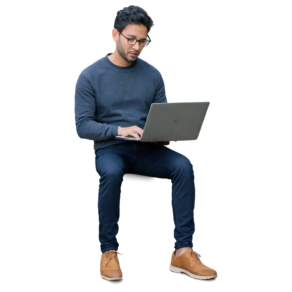 HighQuality-PNG-Image-of-a-Man-Using-a-Laptop-Enhance-Visual-Clarity-and-Detail