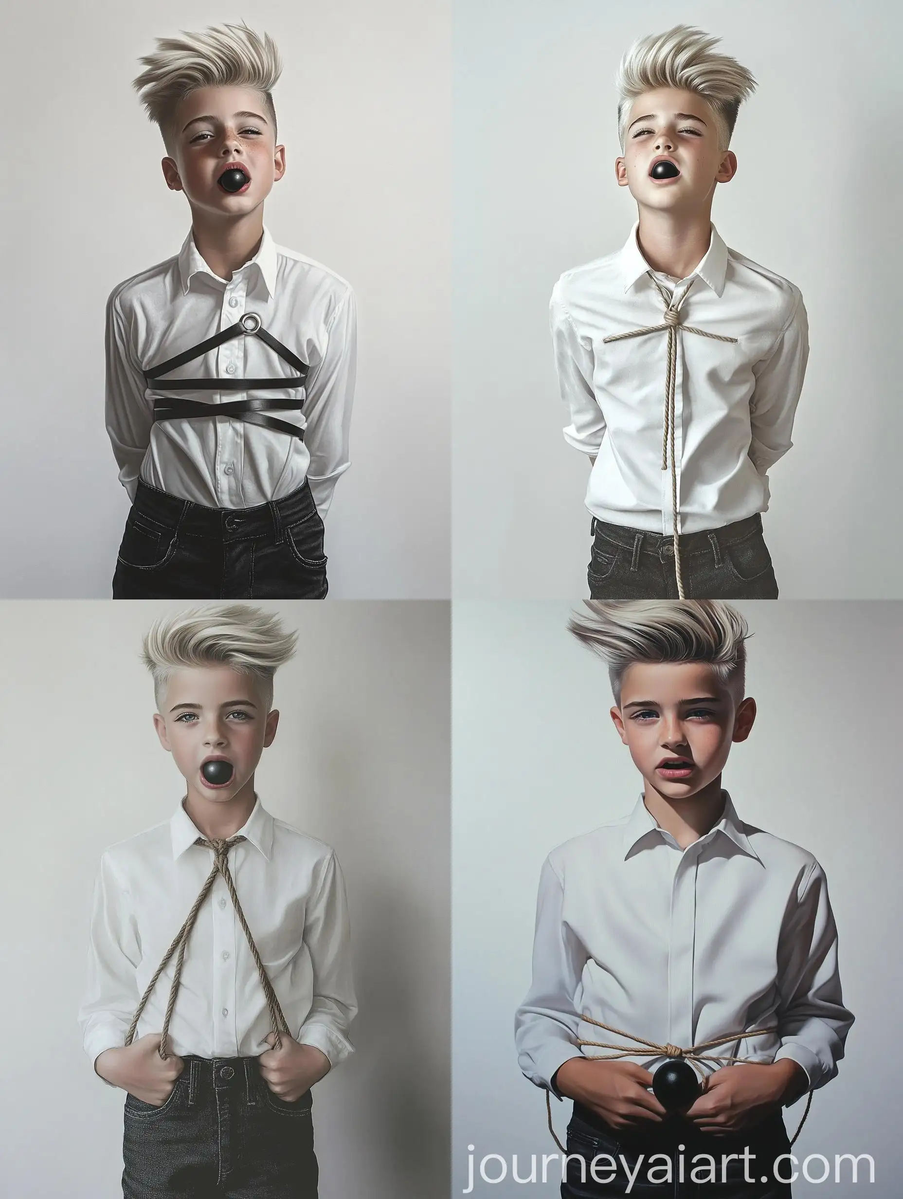 Teenage-Boy-with-Tied-Hands-in-White-Shirt-and-Dark-Jeans