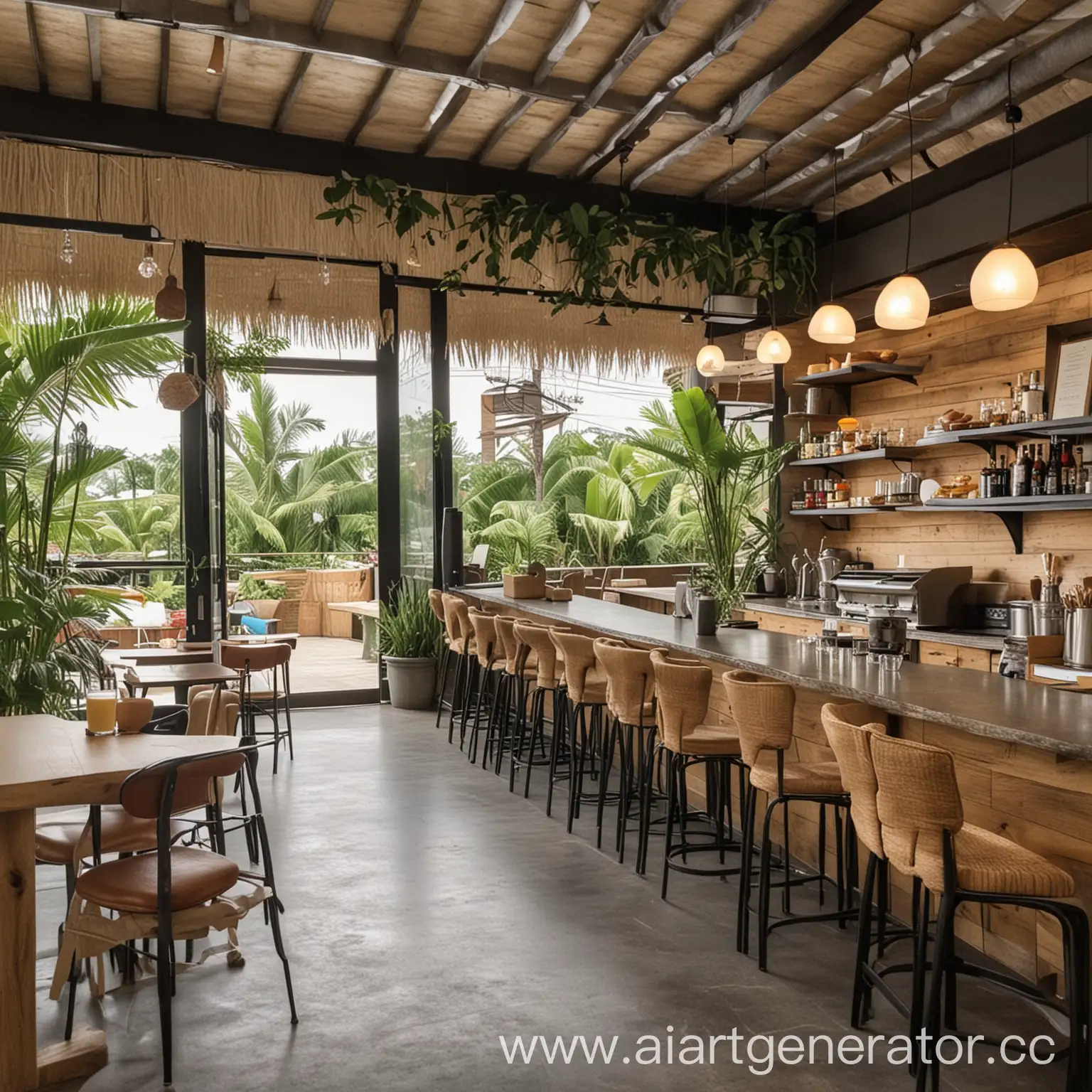 Modern-Cafe-in-Bali-Serving-Signature-English-Muffins-with-Egg