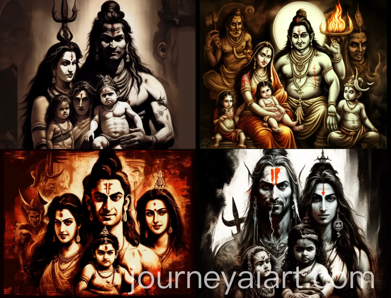 Shiv-Ji-Image-with-Full-Family-in-Traditional-Setting