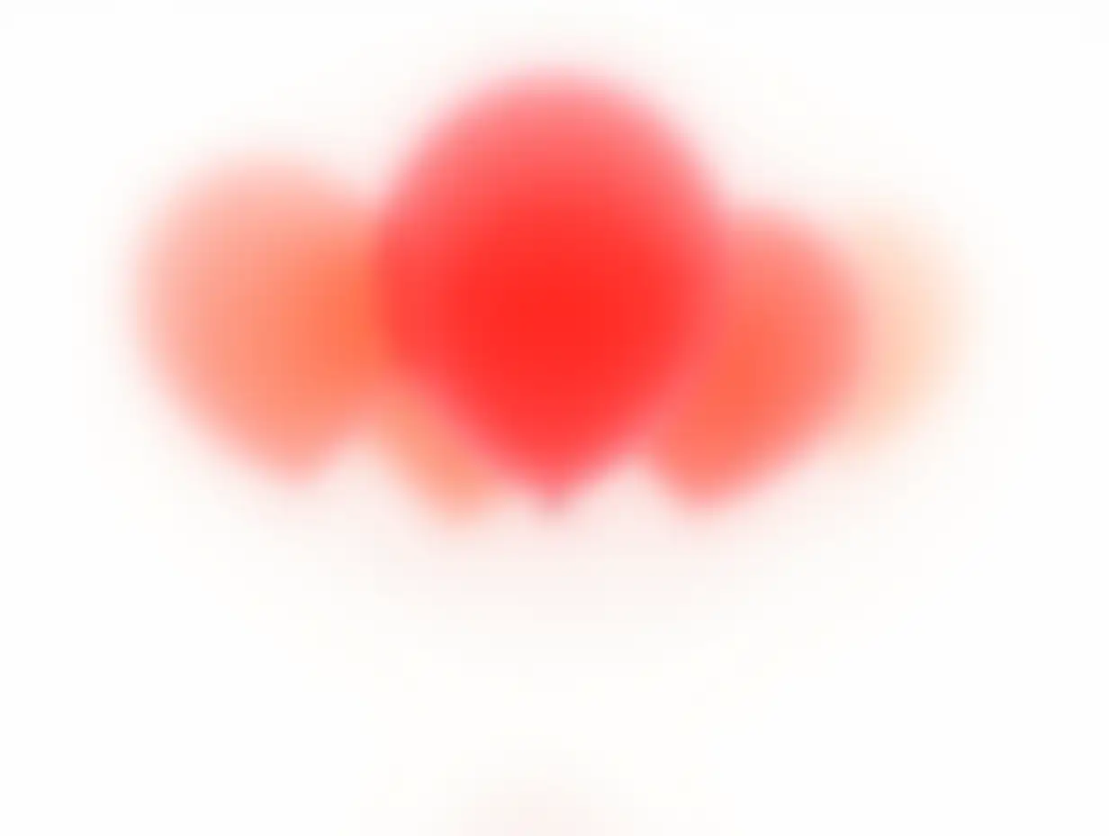 Red-Balloon-Standing-Out-in-a-Group-on-White-Background