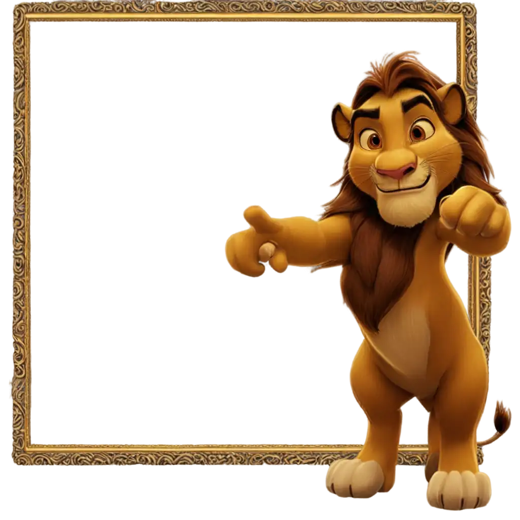 Disney-Lion-King-Holding-Frame-PNG-Image-Majestic-Artwork-Featuring-Iconic-Character