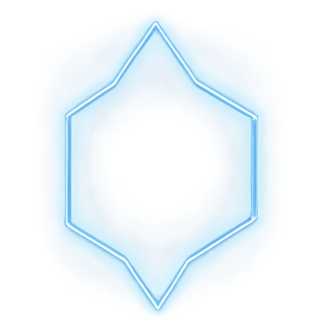 Futuristic-Glowing-Hexagon-Compass-Icon-PNG-with-Holographic-Blue-Light-for-Modern-Designs