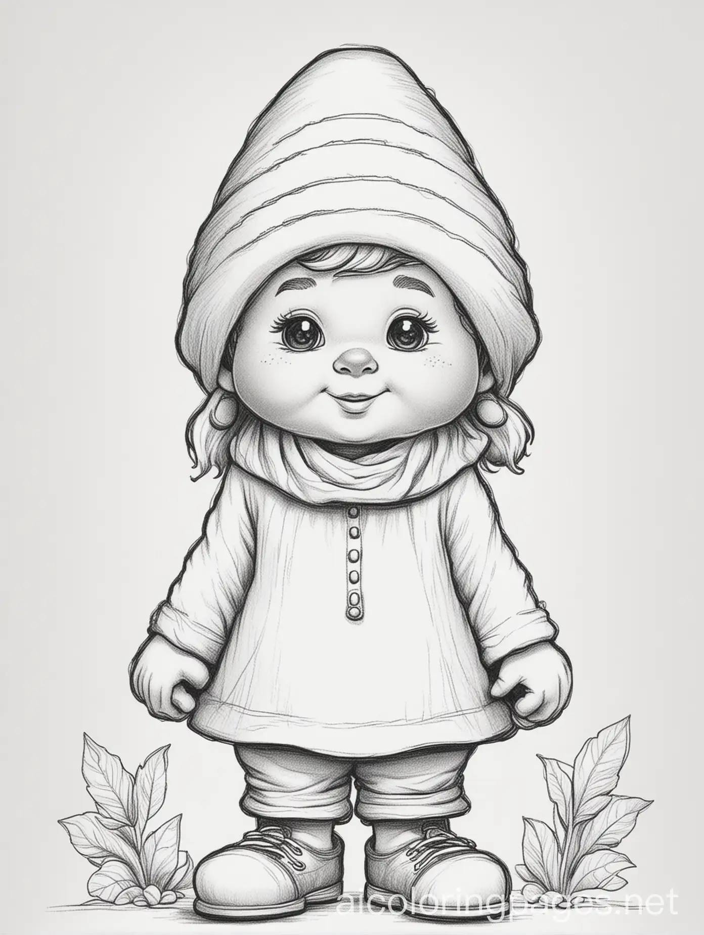 Cute-African-Gnome-Coloring-Page-for-Kids