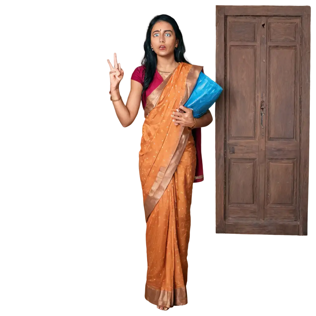 Traditional-Indian-Home-PNG-with-Spiritual-Atmosphere-Featuring-a-Young-Woman-Holding-a-Broken-Idol