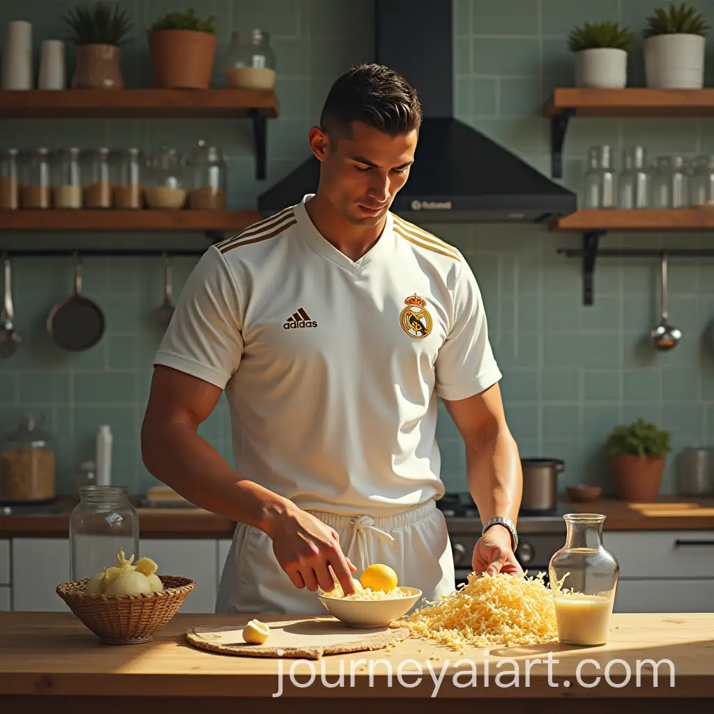 Ronaldo-Making-Lassi-in-a-Kitchen