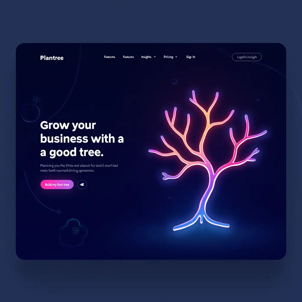 Modern-Business-Growth-Platform-Landing-Page-with-Neon-Gradient-Tree-Graphic