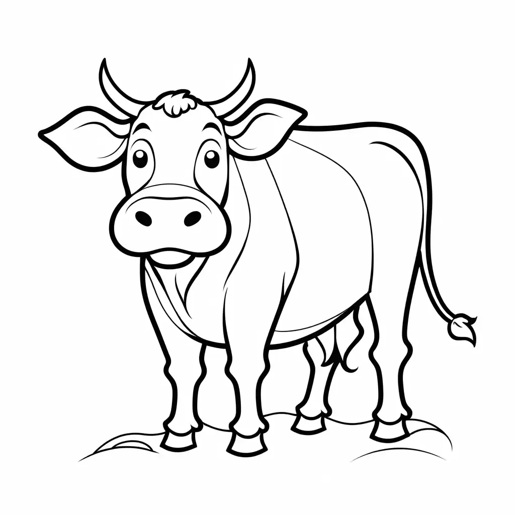 Simple-Cartoon-Cow-Coloring-Page-for-Kids