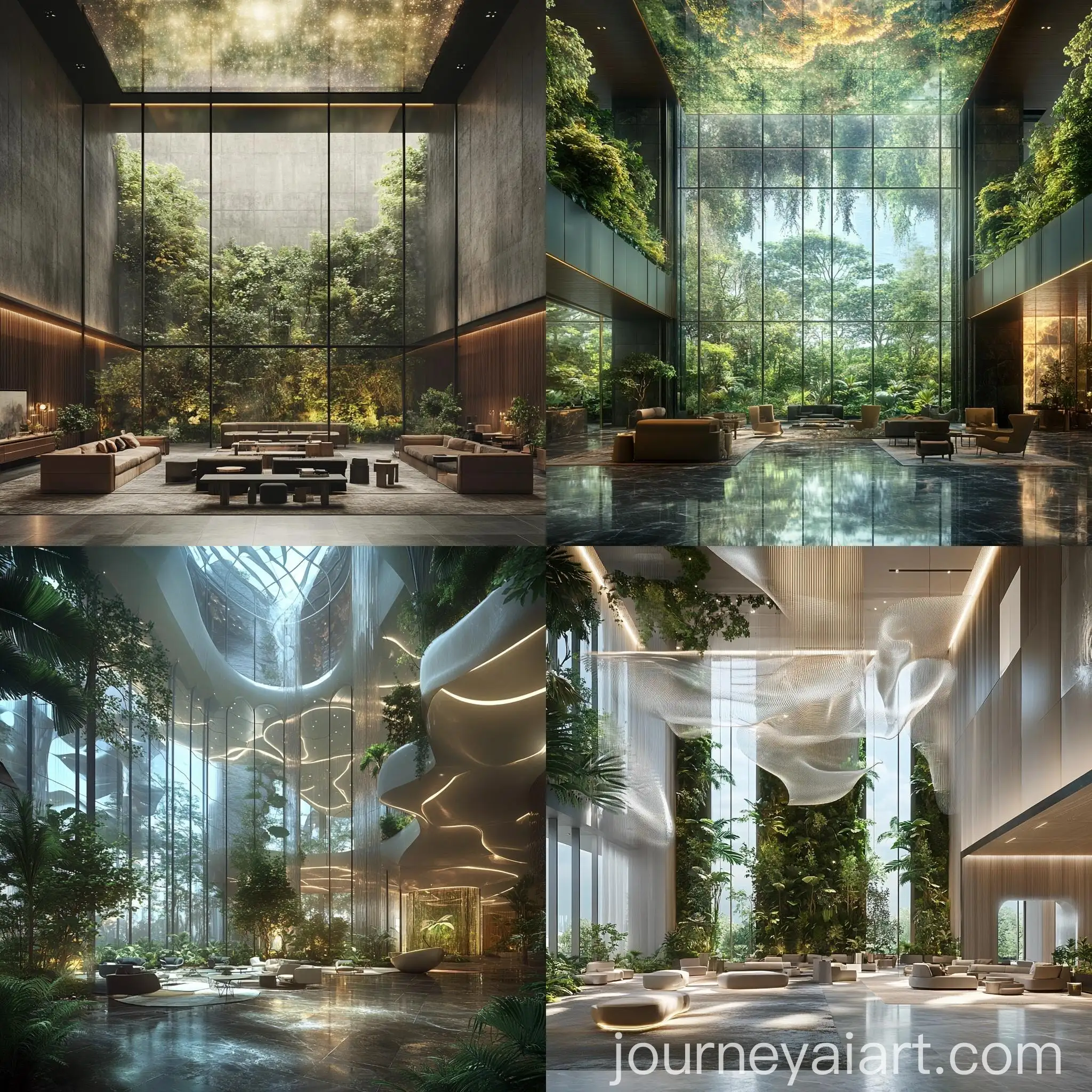 Luxurious-NeoCosmic-Corporate-Lobby-with-Botanical-Rainforest-View