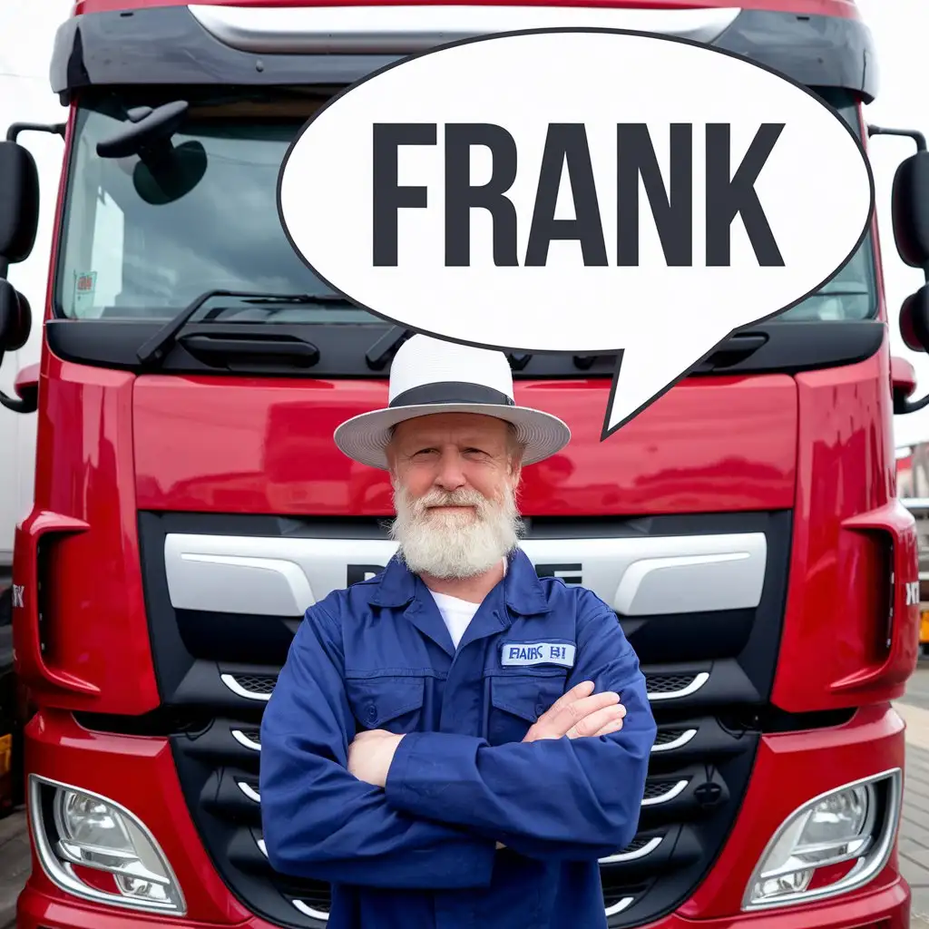 MiddleAged-Man-with-Bald-Head-and-Goatee-in-Front-of-a-DAF-Truck