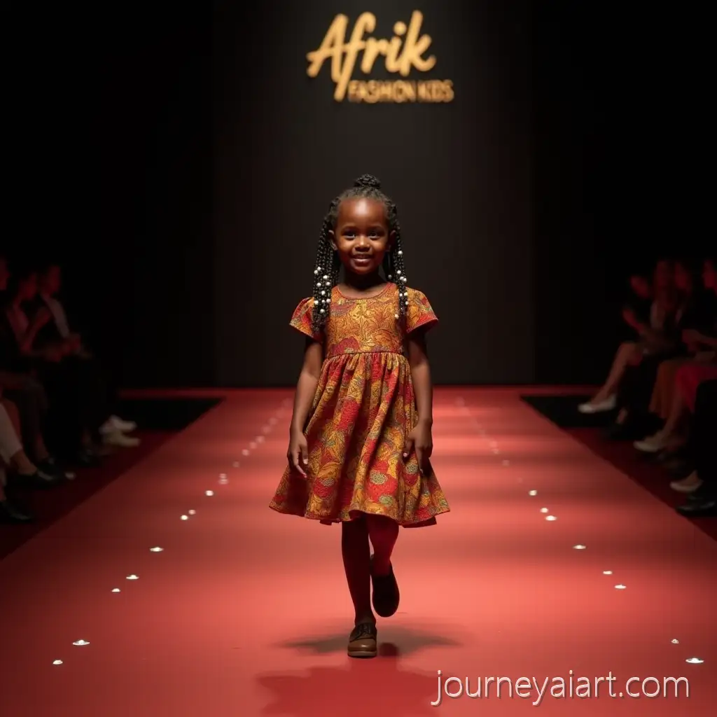 5YearOld-Girl-Modeling-Vibrant-Wax-Print-Dress-onAI-Image-Prompt-Expansion-Fashion-Runway