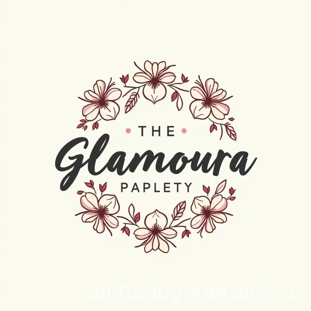 logo for glamoura brand handmade accessories