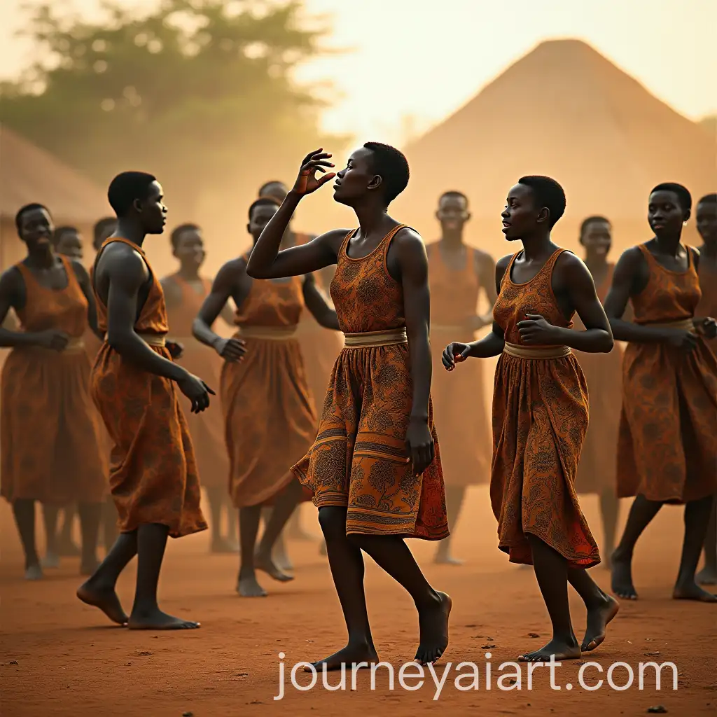 Vibrant-Dance-Celebration-in-an-African-Village