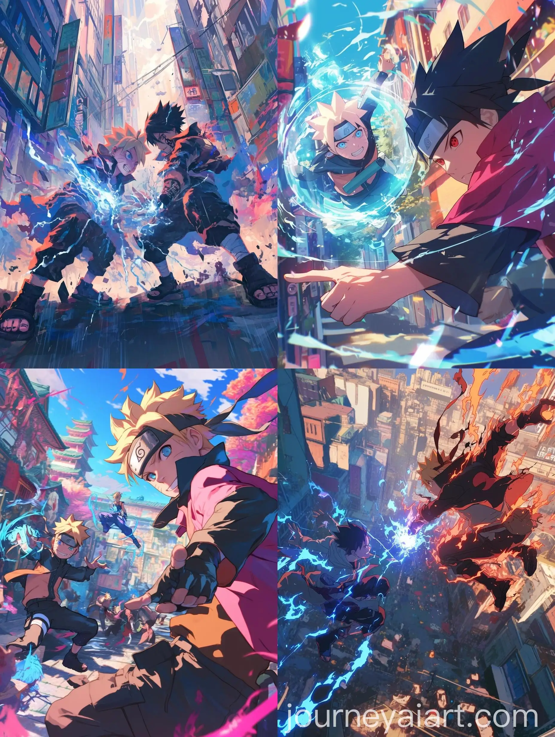 Boruto-vs-Kawaki-Intense-Duel-in-Modern-Tokyo